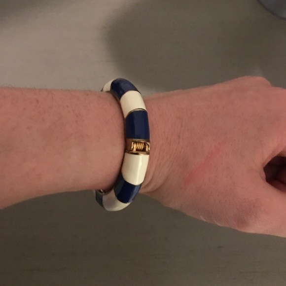 J. crew gold/white/blue magnetic bangle - Picture 2 of 3